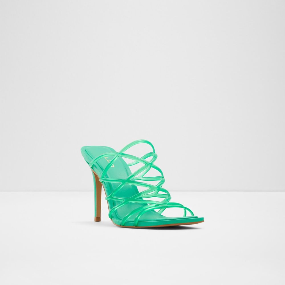 Green Aldo Brigette Strappy Heeled Sandal - Stiletto Sandals | 26NFHCISZ