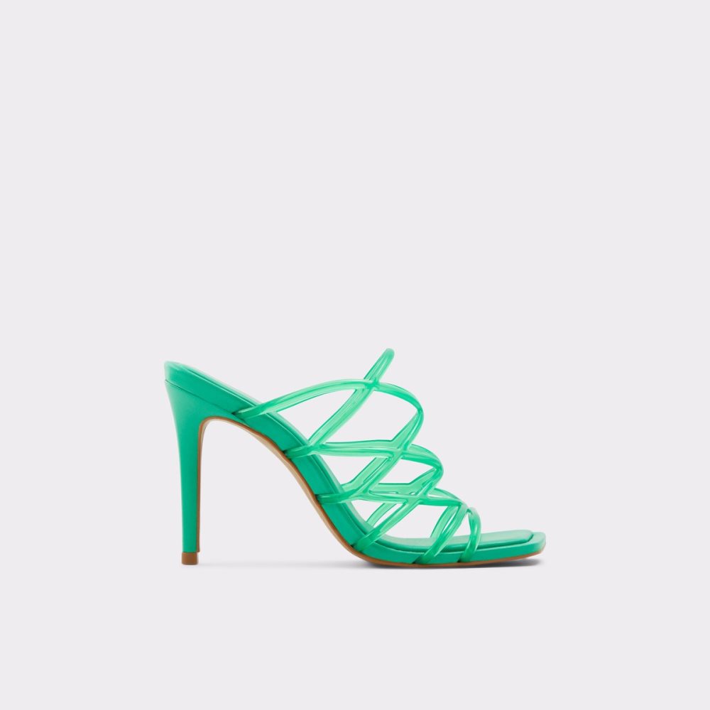 Green Aldo Brigette Strappy Heeled Sandal - Stiletto Sandals | 26NFHCISZ