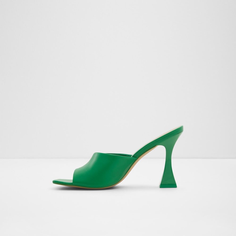 Green Aldo Selah Heeled Mule Heels | 28FHKRCJL