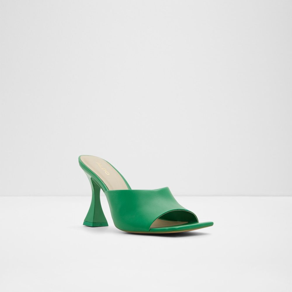 Green Aldo Selah Heeled Mule Heels | 28FHKRCJL