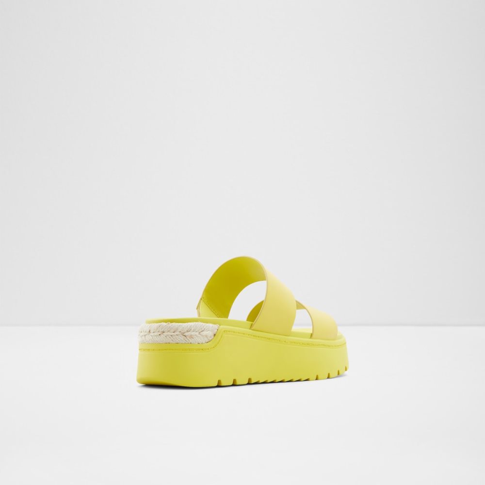 Green Aldo Zendey Slide Sandal - Flatform Sandals | 06KQTUMAR