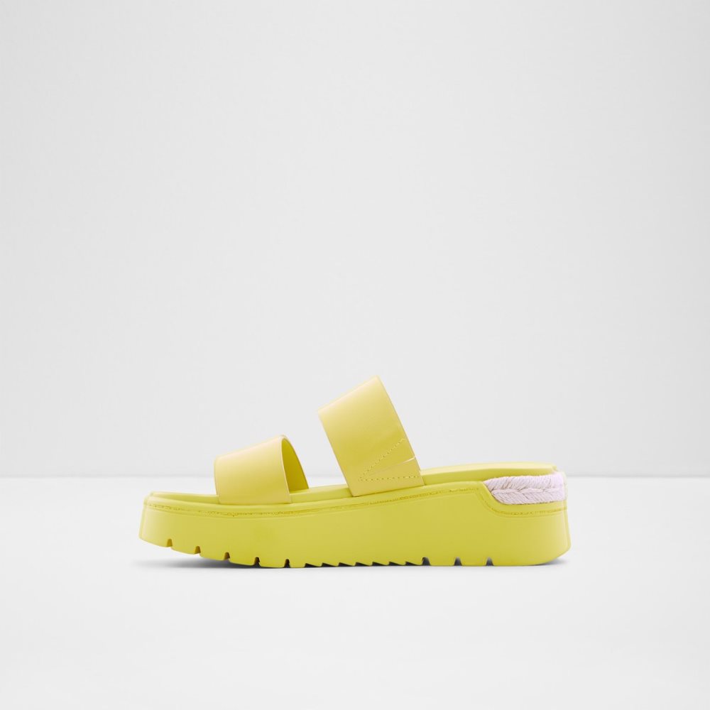 Green Aldo Zendey Slide Sandal - Flatform Sandals | 06KQTUMAR