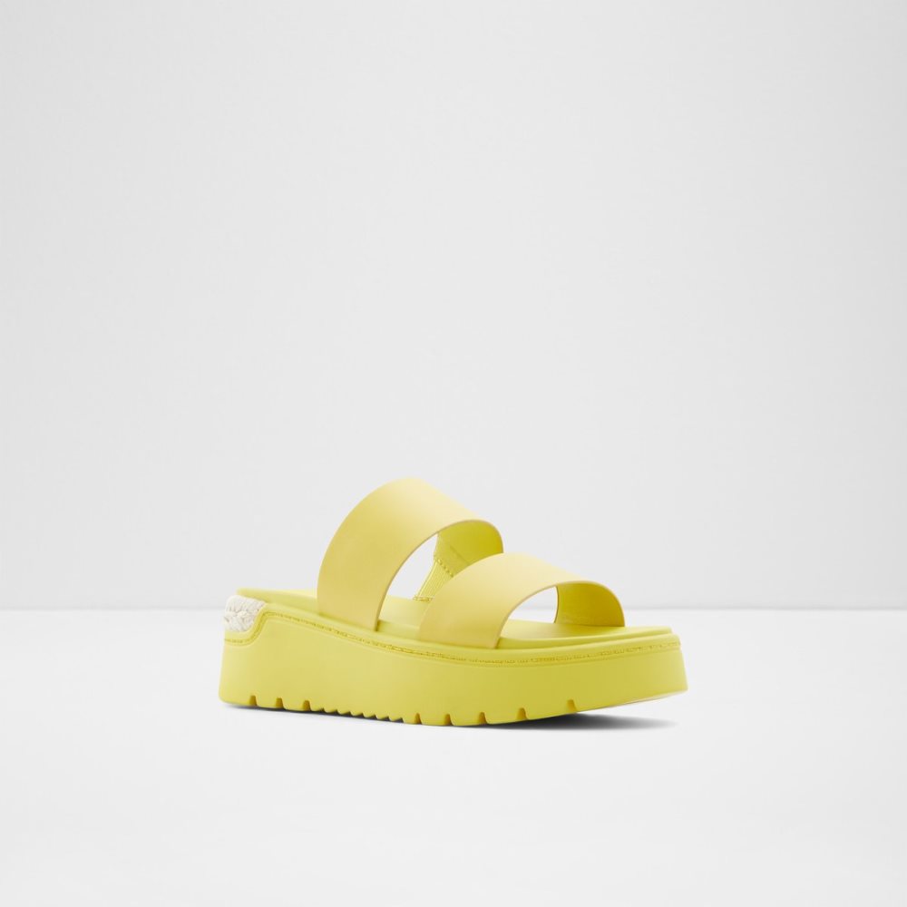 Green Aldo Zendey Slide Sandal - Flatform Sandals | 06KQTUMAR