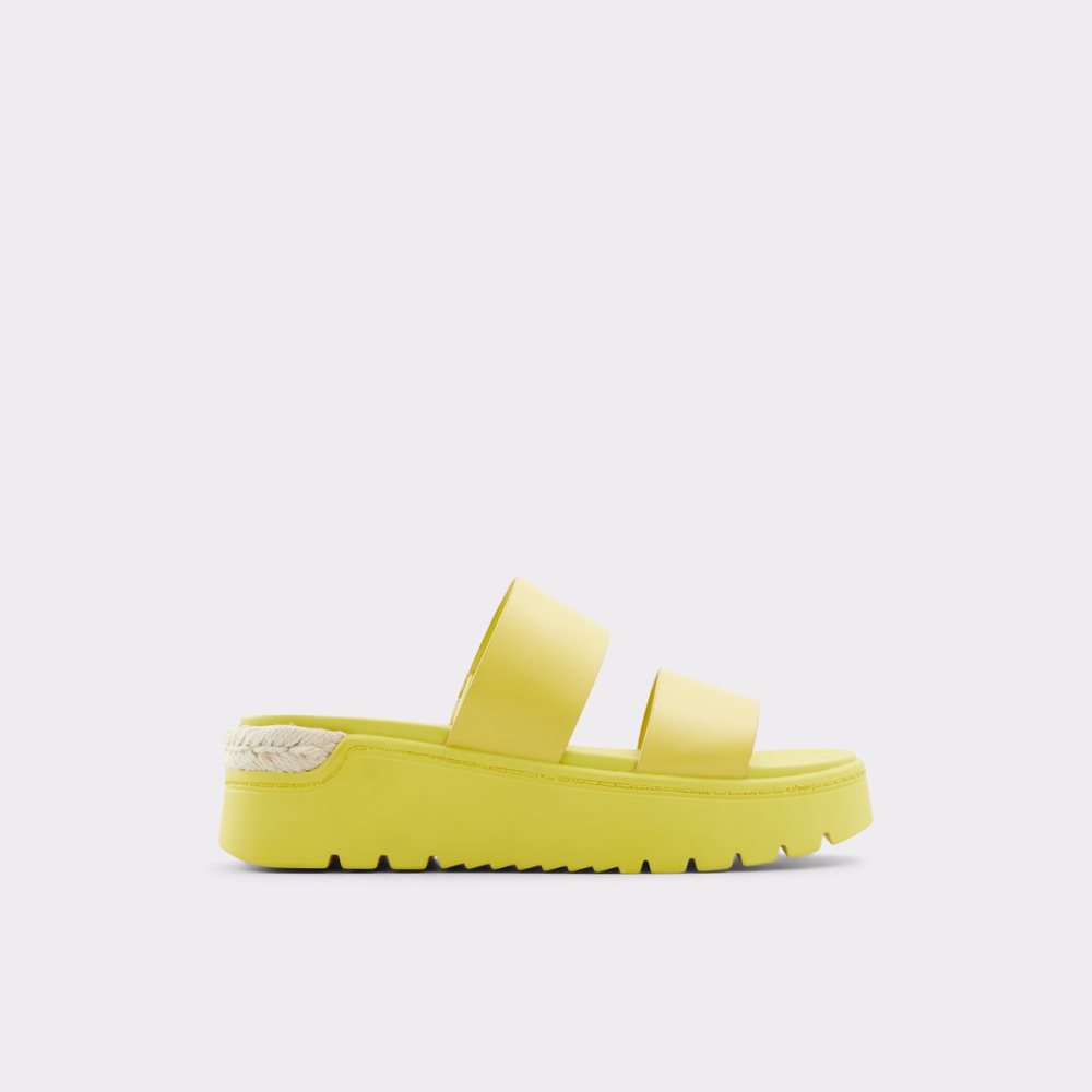 Green Aldo Zendey Slide Sandal - Flatform Sandals | 06KQTUMAR