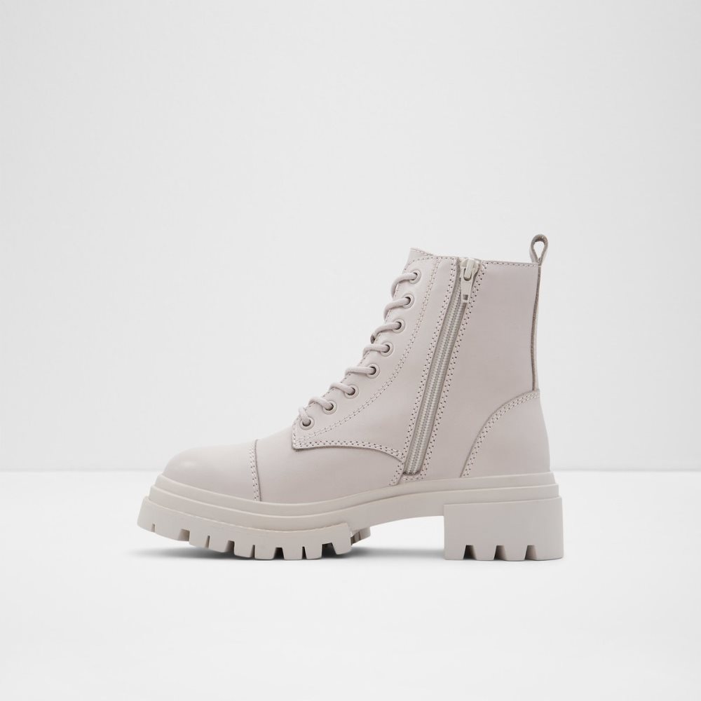 Grey Aldo Bigmark - Lug Sole Combat Boots | 54KZFNGXU