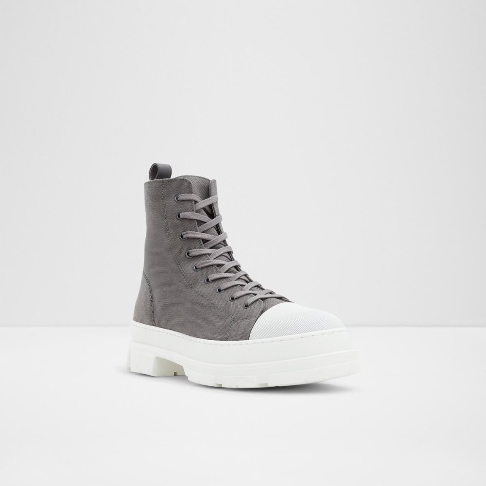 Grey Aldo Clubb Lace-up Lace Up Boots | 94BAHNOTC