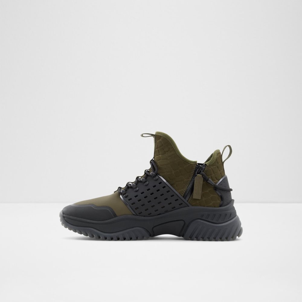 Khaki Aldo Adweis High Top - Jogger Sole Rain Boots | 35JDUQAGS