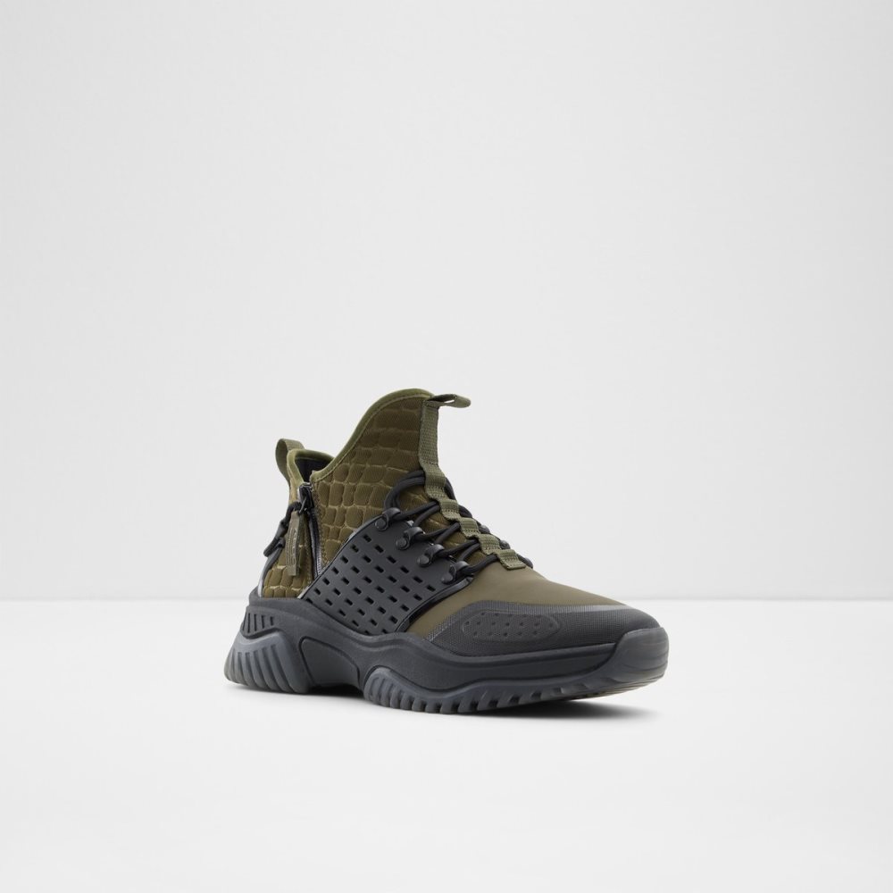 Khaki Aldo Adweis High Top - Jogger Sole Rain Boots | 35JDUQAGS