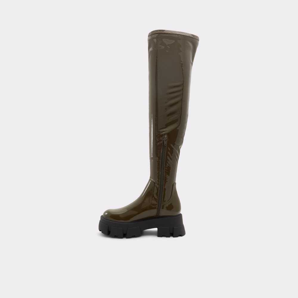 Khaki Aldo Grandmode Over-the-knee - Lug Sole Tall Boots | 28RNPJDWV