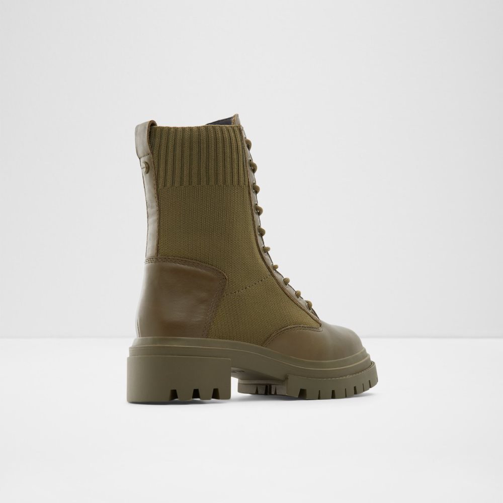 Khaki Aldo Reflow-w - Lug Sole Combat Boots | 15LFAWSMZ