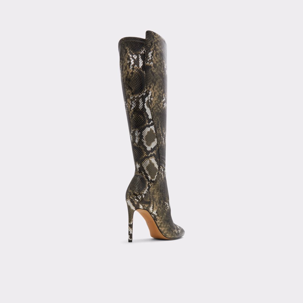 Khaki Aldo Sophialaan Knee-high - Stiletto Tall Boots | 64XGJAFTB