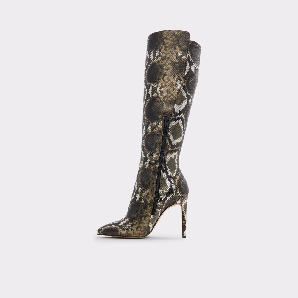 Khaki Aldo Sophialaan Knee-high - Stiletto Tall Boots | 64XGJAFTB