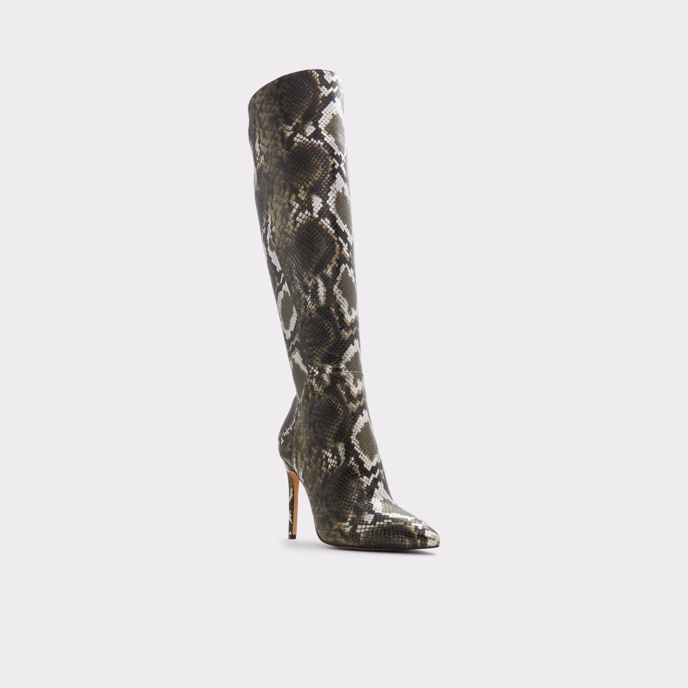 Khaki Aldo Sophialaan Knee-high - Stiletto Tall Boots | 64XGJAFTB