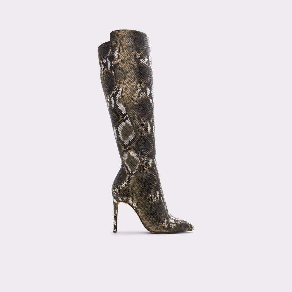 Khaki Aldo Sophialaan Knee-high - Stiletto Tall Boots | 64XGJAFTB