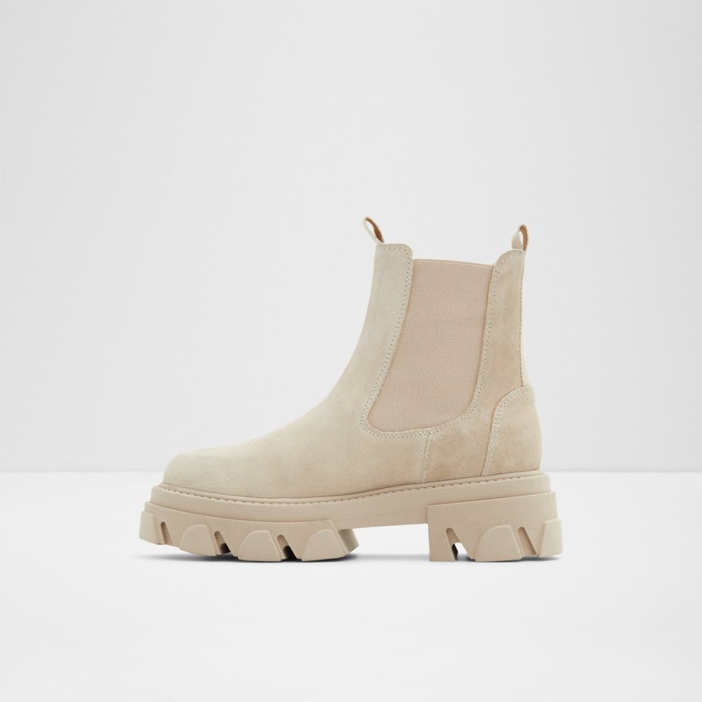 Light Beige Aldo Bigtrek - Lug Sole Chelsea Boots | 31WZENCXQ