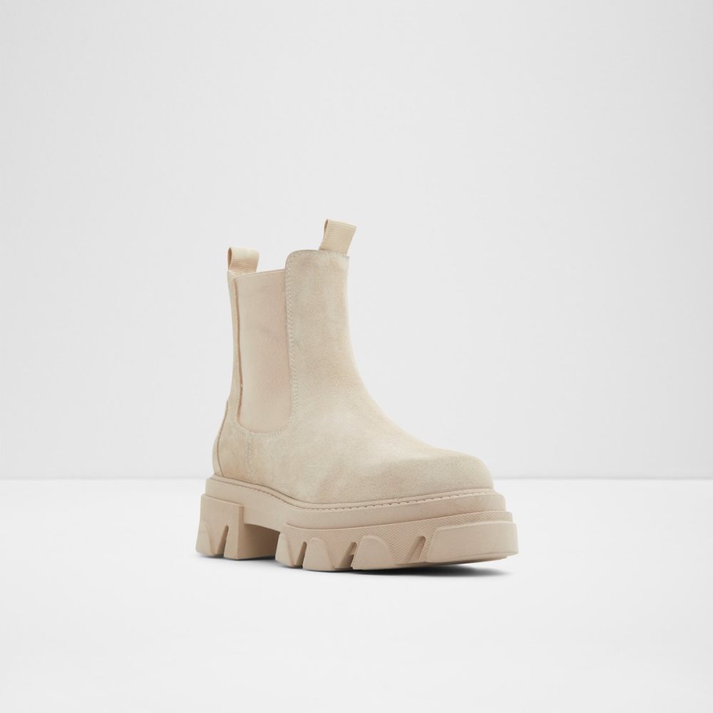 Light Beige Aldo Bigtrek - Lug Sole Chelsea Boots | 31WZENCXQ