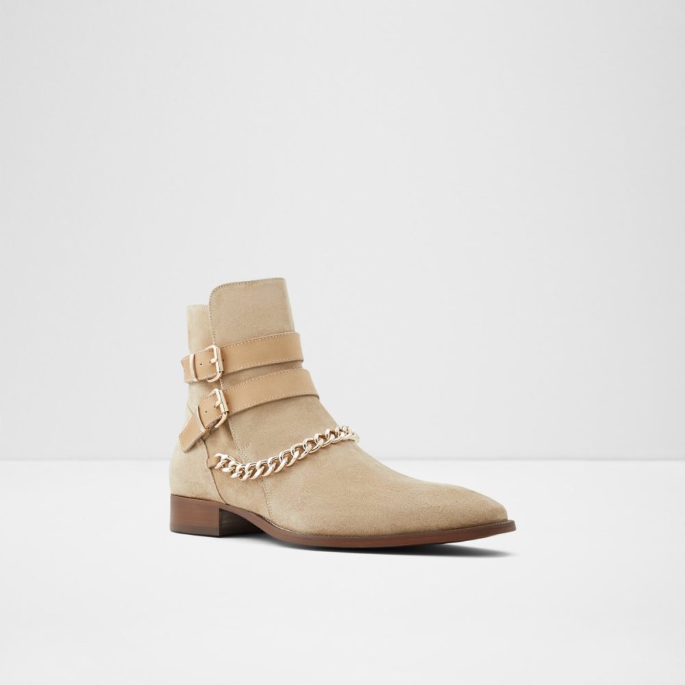 Light Beige Aldo Eolophus Ankle Boots | 60FOXJPMZ