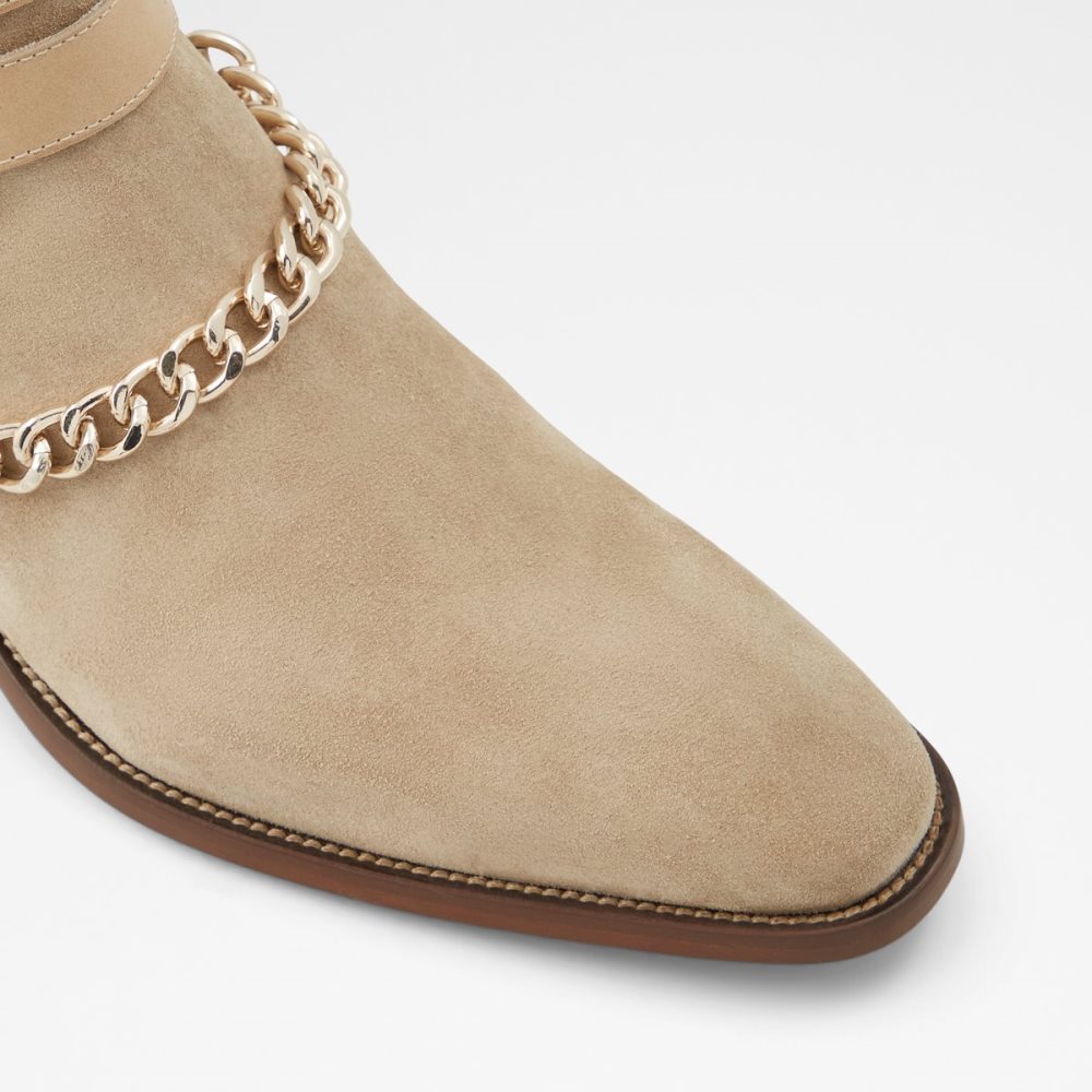 Light Beige Aldo Eolophus Ankle Boots | 60FOXJPMZ