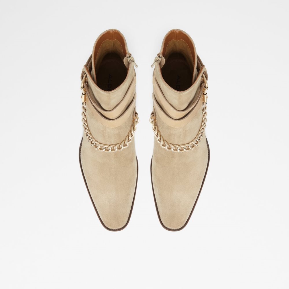 Light Beige Aldo Eolophus Ankle Boots | 60FOXJPMZ