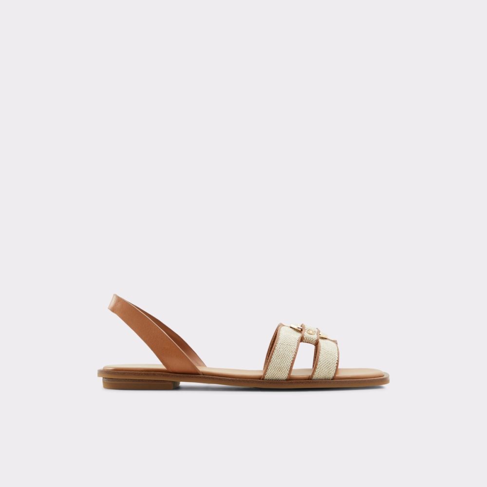 Light Beige Aldo Fandra Sling Back Sandal Sandals | 93DFGJRHW