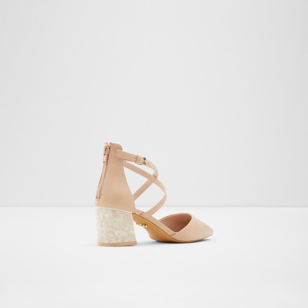 Light Beige Aldo Grarwen High - Block Heels | 46JCRBTOY