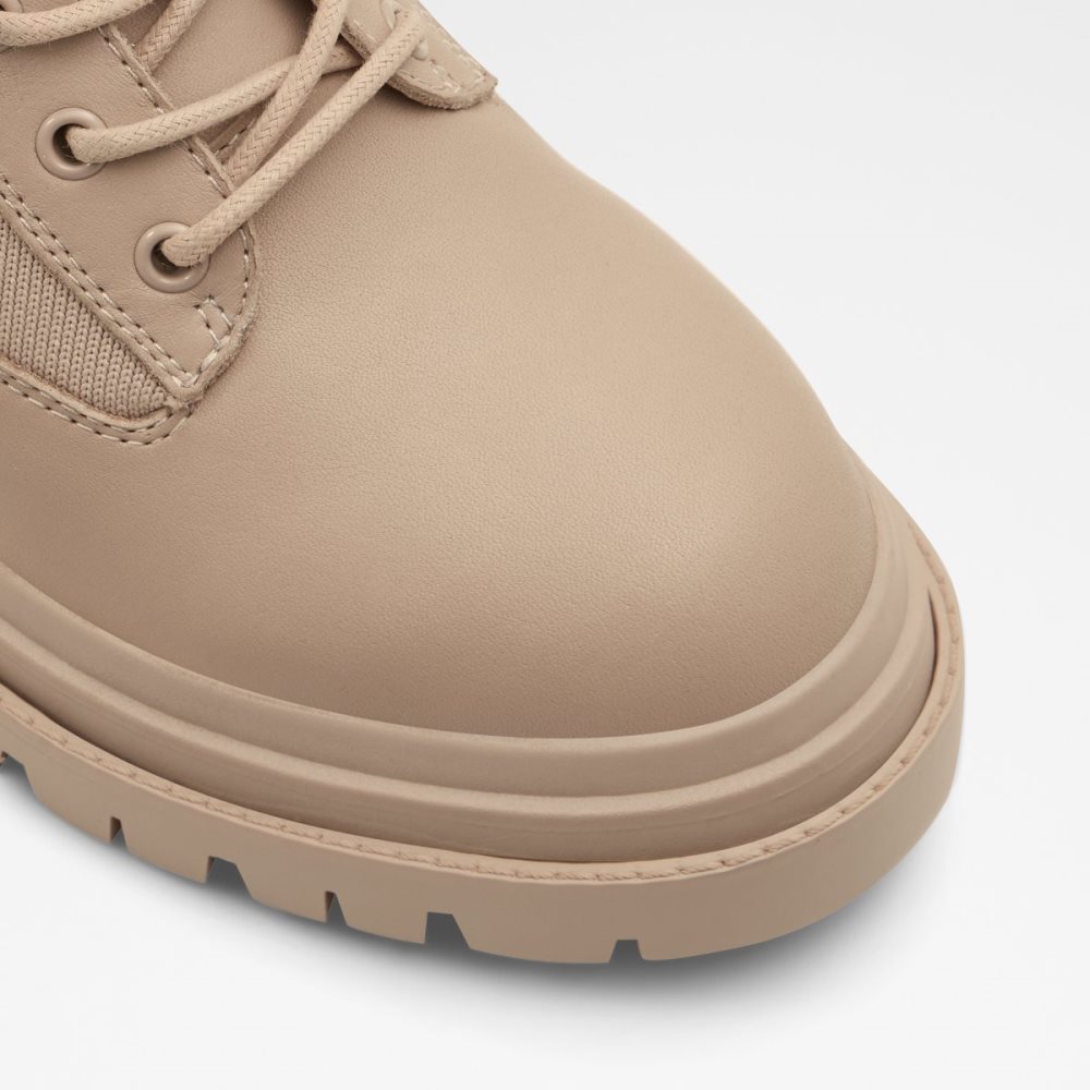 Light Beige Aldo Reflow - Lug Sole Combat Boots | 86YGDQROJ