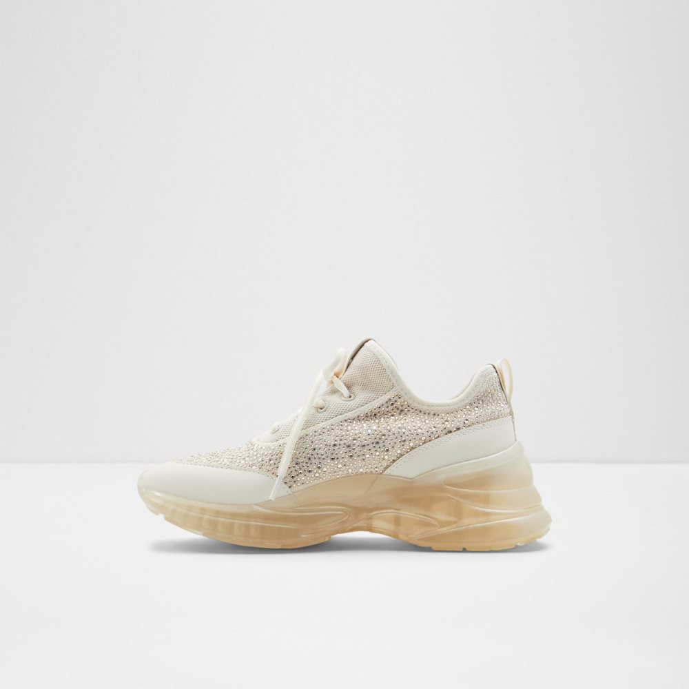 Light Beige Aldo Twilight Wedge - Jogger Sole Sneakers | 24YUPWOKX