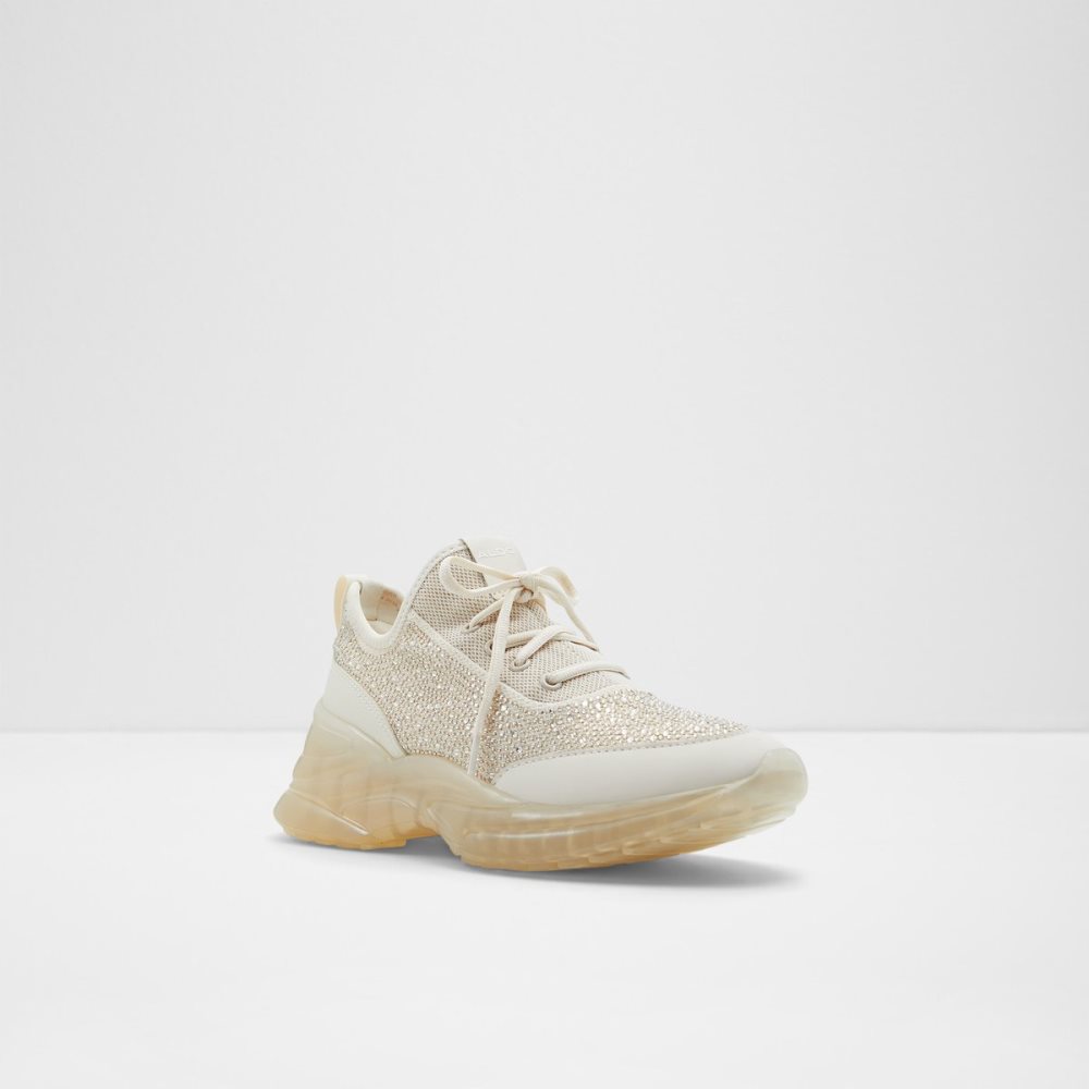 Light Beige Aldo Twilight Wedge - Jogger Sole Sneakers | 24YUPWOKX