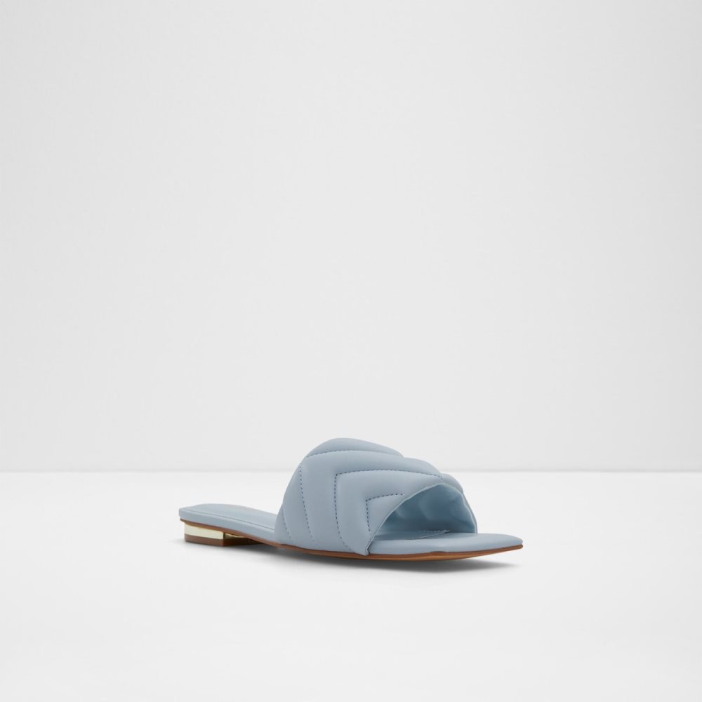 Light Blue Aldo Moniq Slide Sandal Sandals | 64XWMGBPT