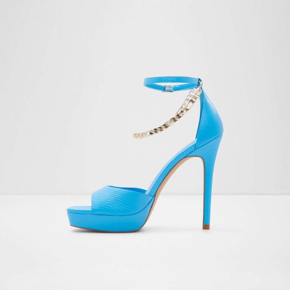 Light Blue Aldo Prisilla Heeled Sandal - Stiletto Platform Shoes | 26MKSDCAH