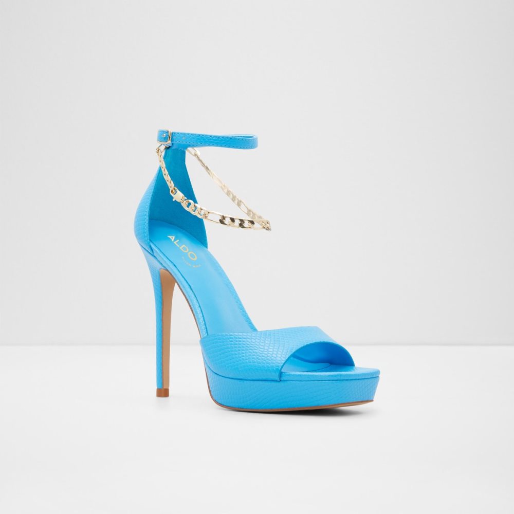 Light Blue Aldo Prisilla Heeled Sandal - Stiletto Platform Shoes | 26MKSDCAH