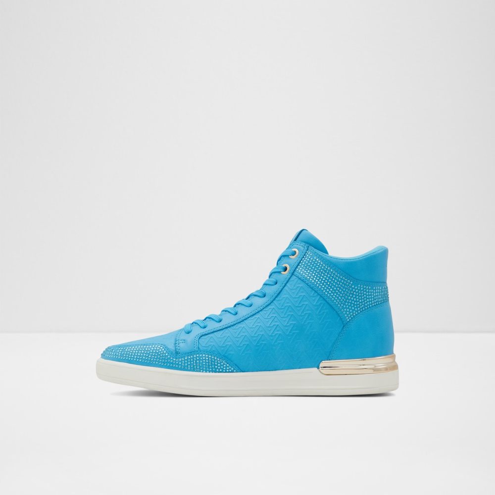 Light Blue Aldo Sauerbergg High Top Sneakers | 59PGRQHDF