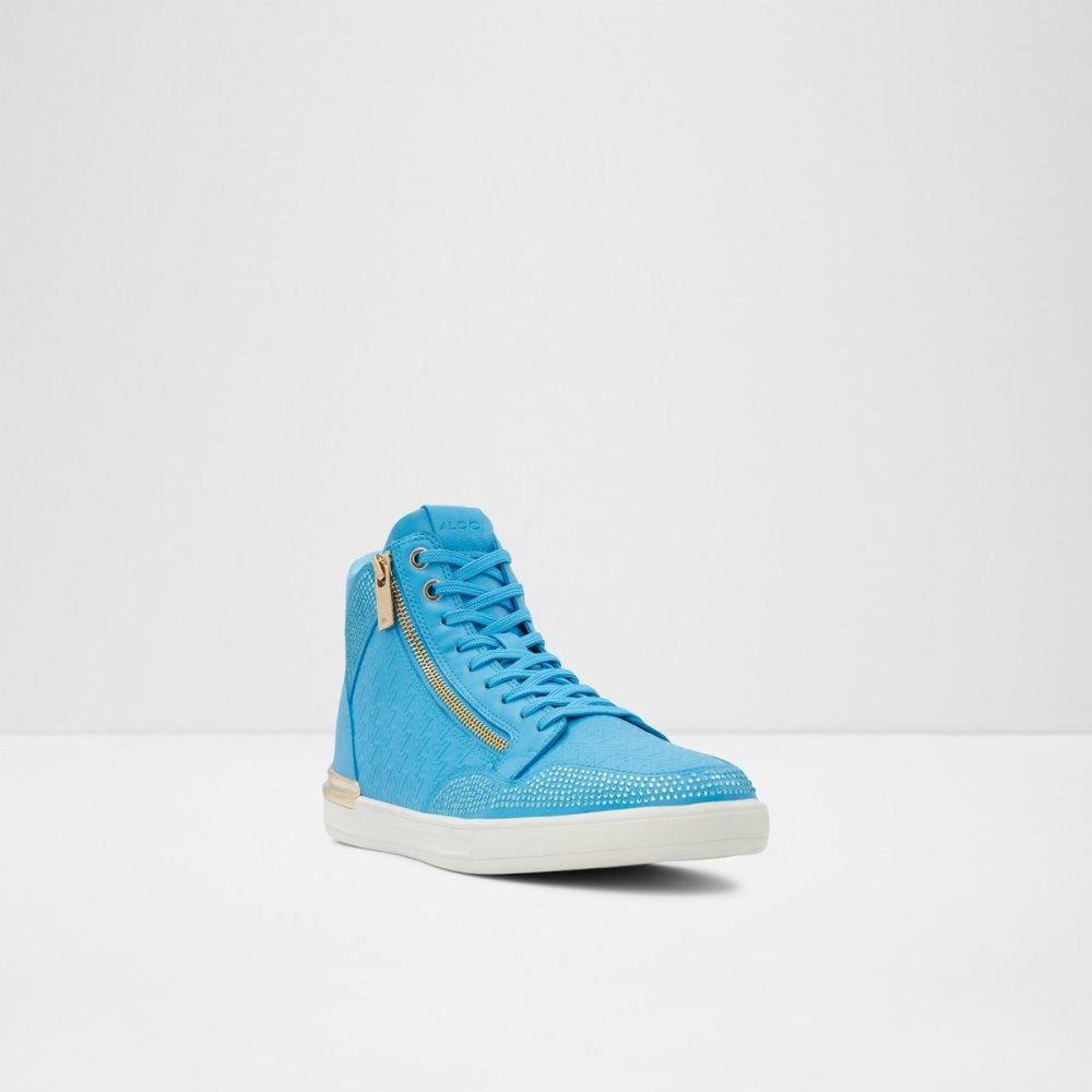 Light Blue Aldo Sauerbergg High Top Sneakers | 59PGRQHDF