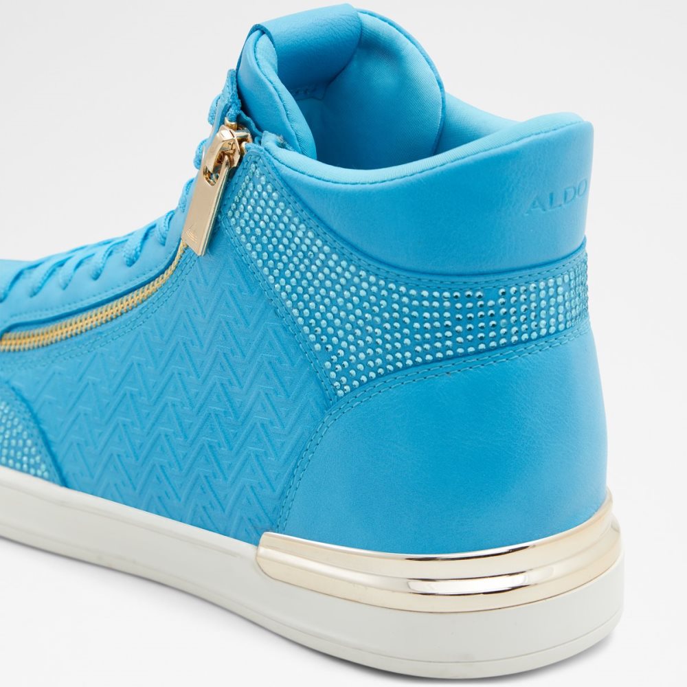 Light Blue Aldo Sauerbergg High Top Sneakers | 59PGRQHDF