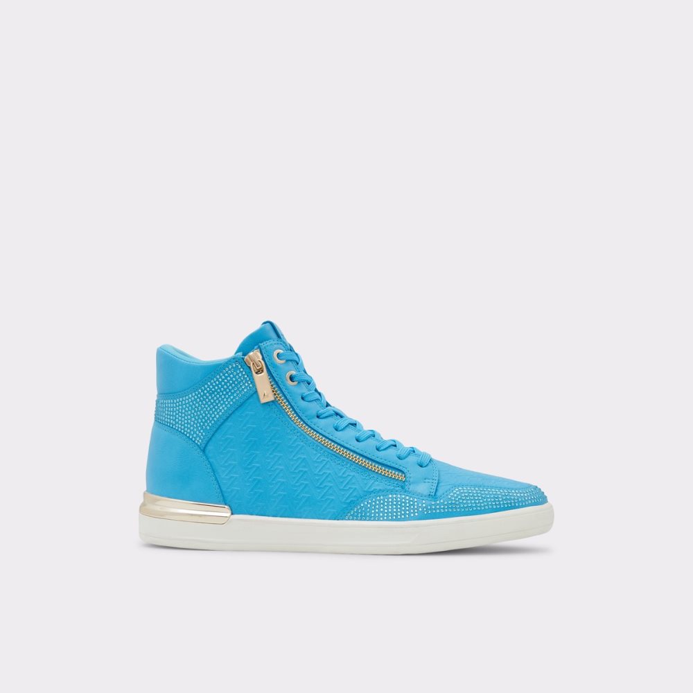 Light Blue Aldo Sauerbergg High Top Sneakers | 59PGRQHDF