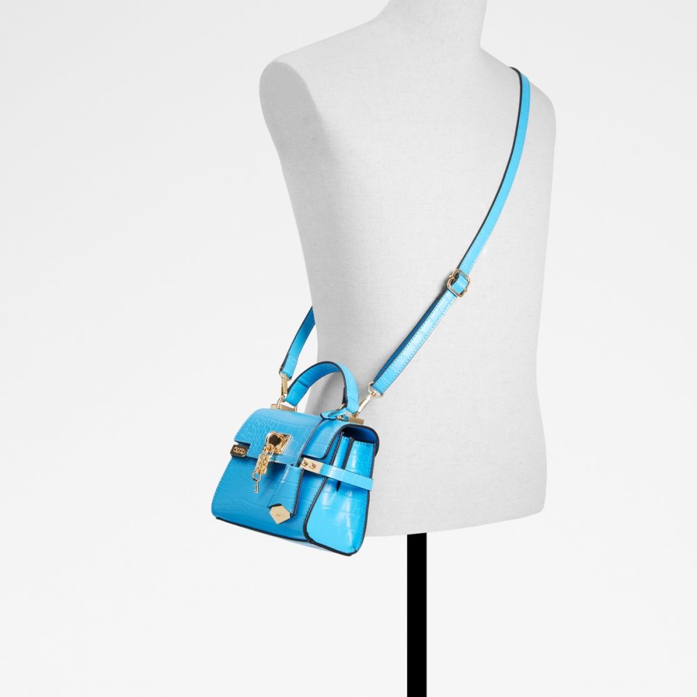 Light Blue Aldo Vontessa Top Handle Handbag | 07OXILSVR