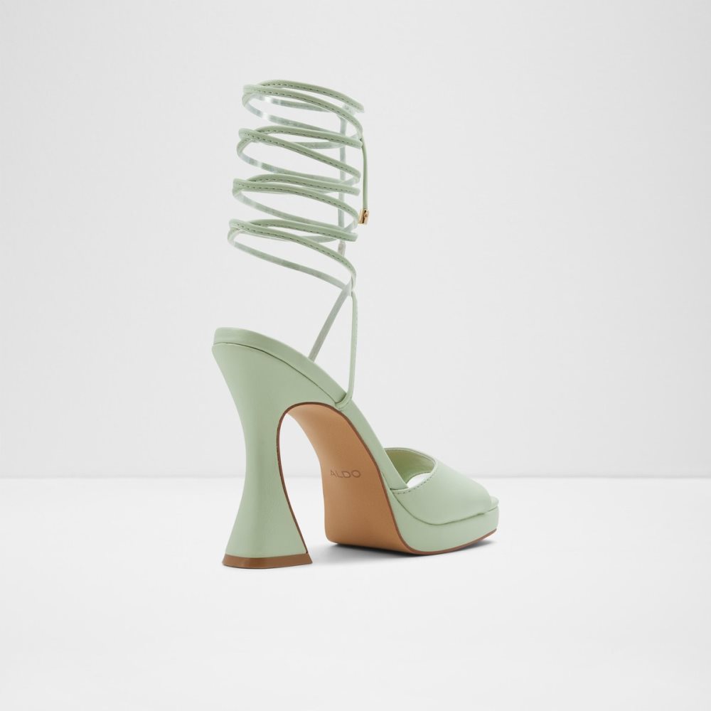 Light Green Aldo Daphnee High Sandal - Block Heels | 30NOAMPSF