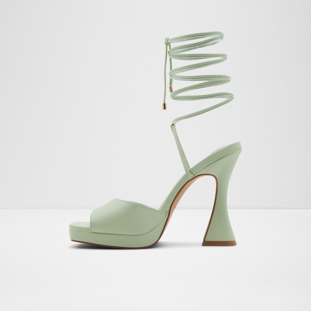 Light Green Aldo Daphnee High Sandal - Block Heels | 30NOAMPSF