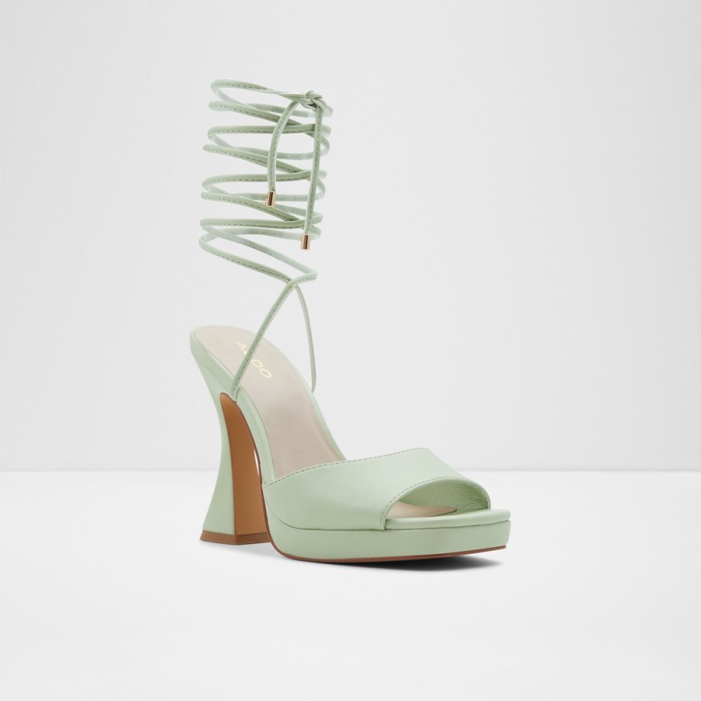 Light Green Aldo Daphnee High Sandal - Block Heels | 30NOAMPSF