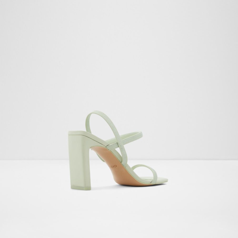 Light Green Aldo Okurr Strappy High Sandal - Block Heels | 81YLCQUAX