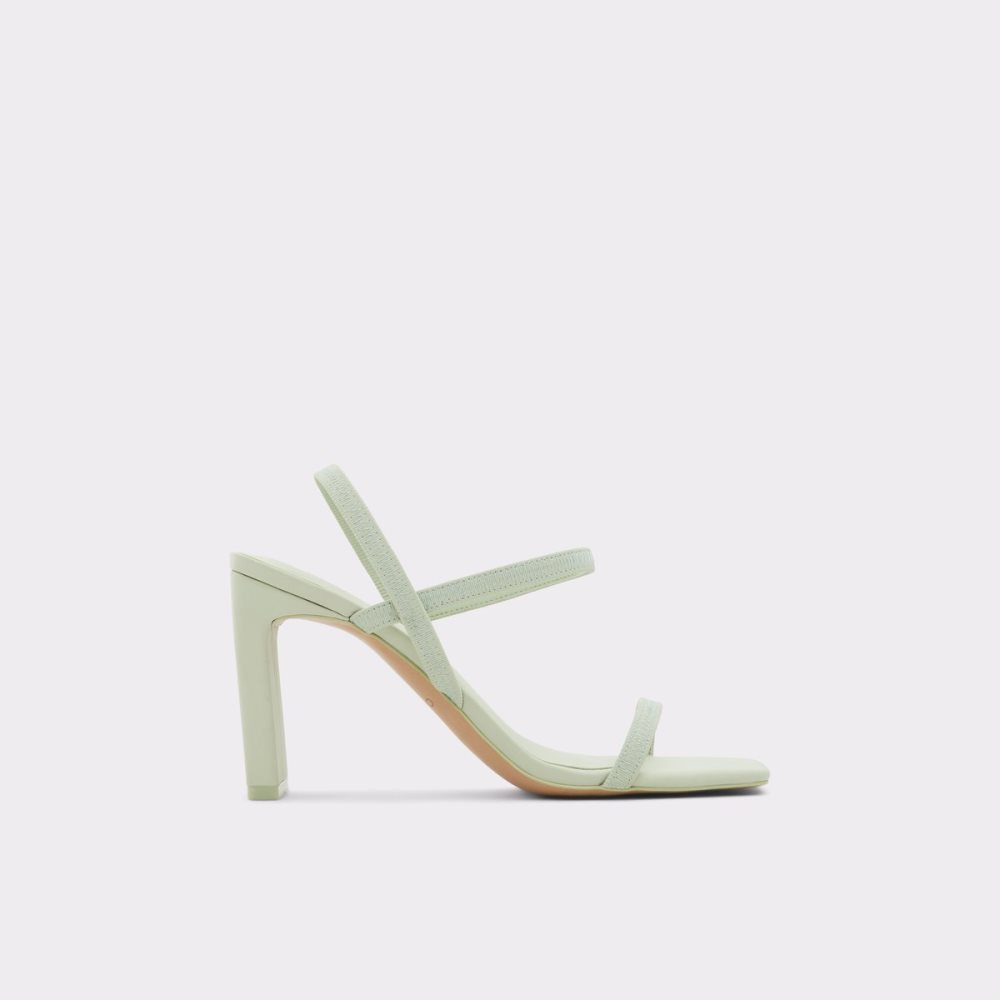 Light Green Aldo Okurr Strappy High Sandal - Block Heels | 81YLCQUAX