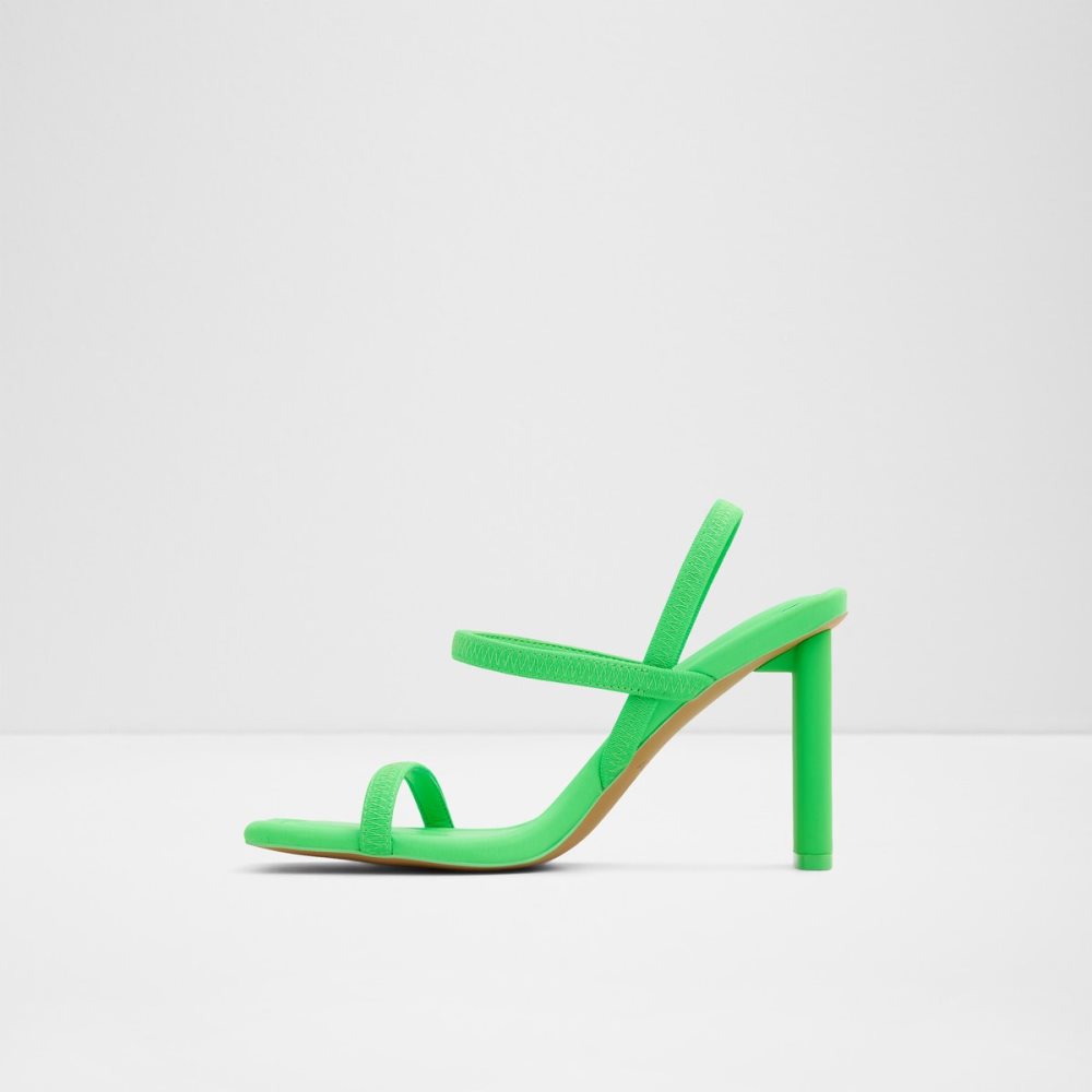 Light Green Aldo Okurra Strappy Heeled Sandal Block Heels | 36NYCVEPG