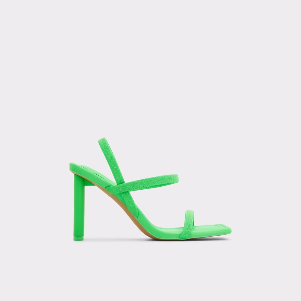 Light Green Aldo Okurra Strappy Heeled Sandal Block Heels | 36NYCVEPG