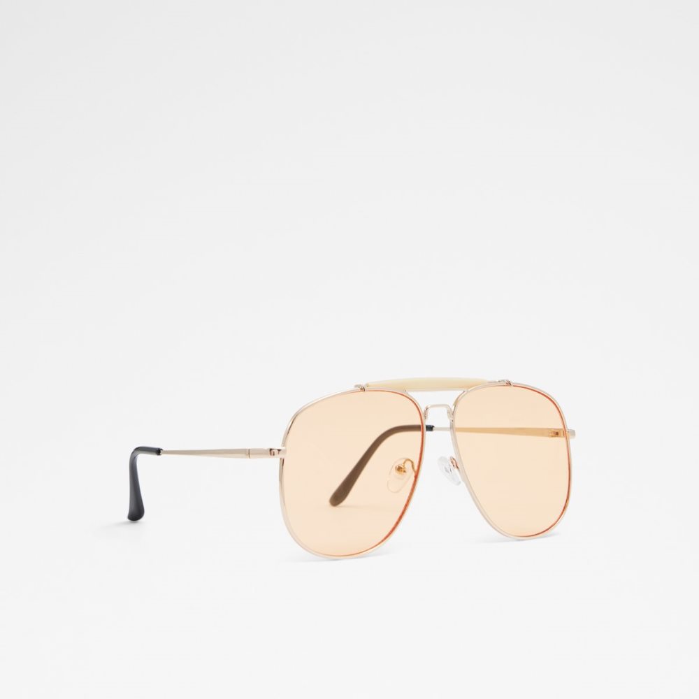 Light Orange Aldo Abaunad Aviator Sunglasses | 82TBZIAVM