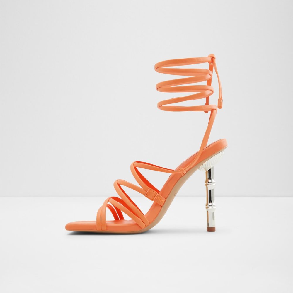 Light Orange Aldo Bodisse Strappy Heeled Sandal - Stiletto Heels | 05OAMVHQD