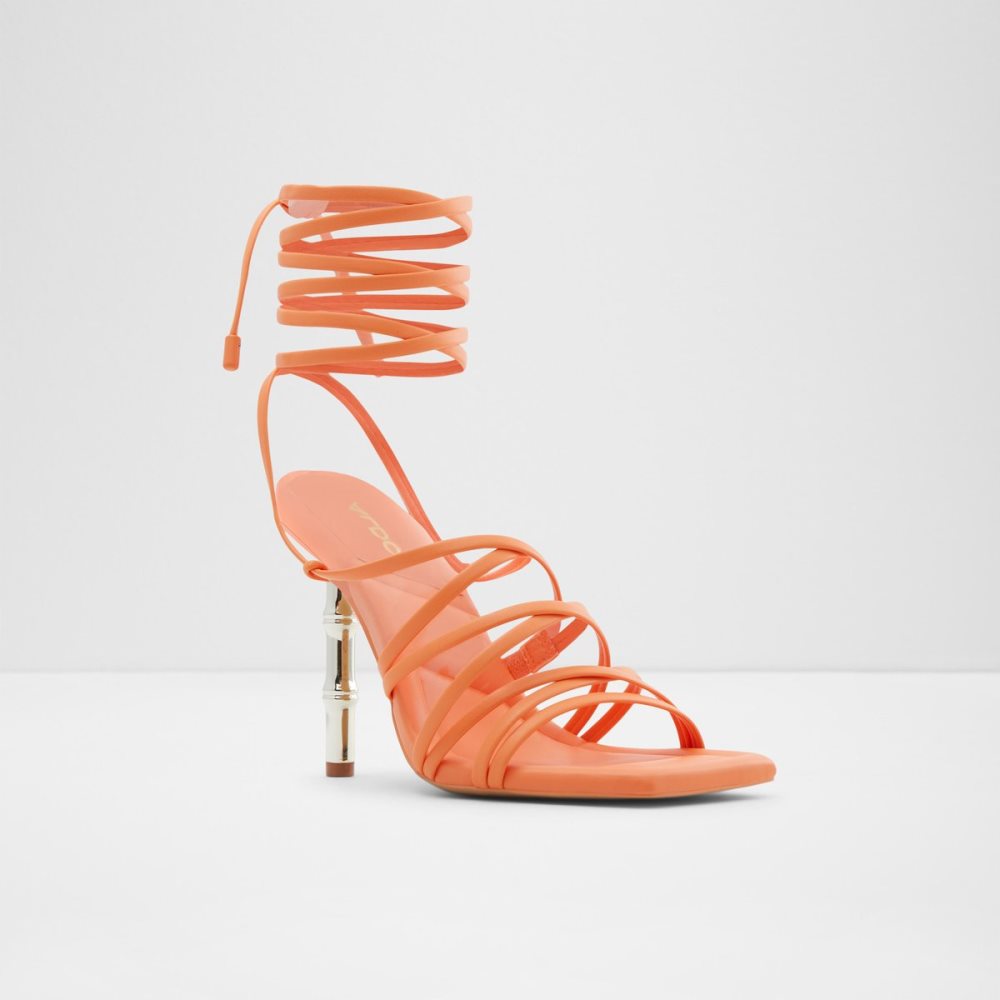 Light Orange Aldo Bodisse Strappy Heeled Sandal - Stiletto Heels | 05OAMVHQD