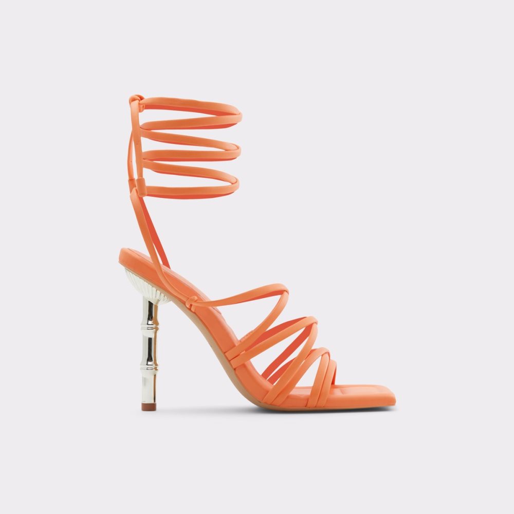 Light Orange Aldo Bodisse Strappy Heeled Sandal - Stiletto Heels | 05OAMVHQD