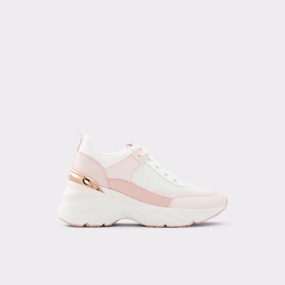 Light Pink Aldo Azuria Wedge - Jogger Sole Sneakers | 90QMXWZUS