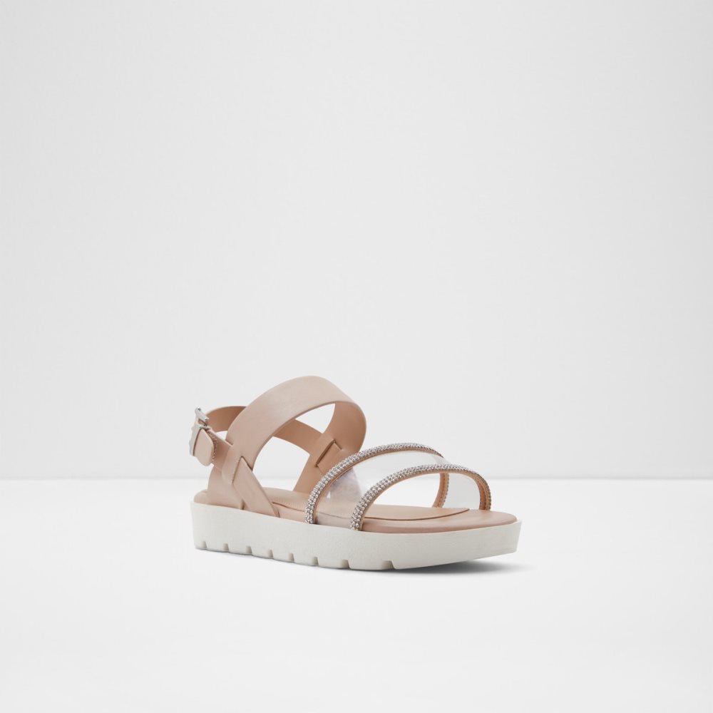 Light Pink Aldo Hailey Flat Sandal - Lug Sole Sandals | 46VIEJSFX