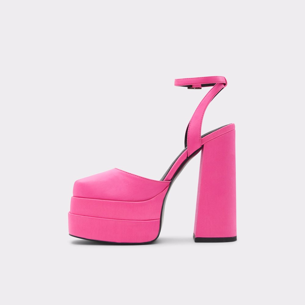 Light Pink Aldo Kersaudy Strap Heeled - Plateforme Platform Shoes | 45VIKRTQU